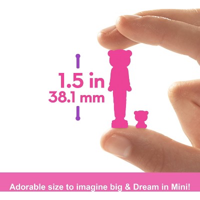 Barbie Mini BarbieLand Cutie Reveal Doll & Pet, 1.5-inch Color Dream Series (Styles May Vary)