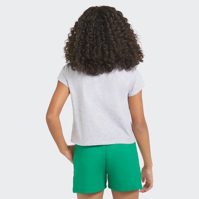 Champion Girls' Graphic Baby T-Shirt - Gray L
