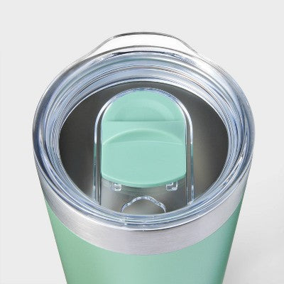 20oz Stainless Steel Straw Tumbler - Green - Embark