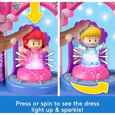 Fisher-Price Little People DISNEY Princess Shimmer & Glow Dress Shop Toddler Playset & 2 Figures