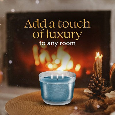 Glade 3 Wick Fall Candle in Glass Jar - Embers & Sandalwood - 6.8oz