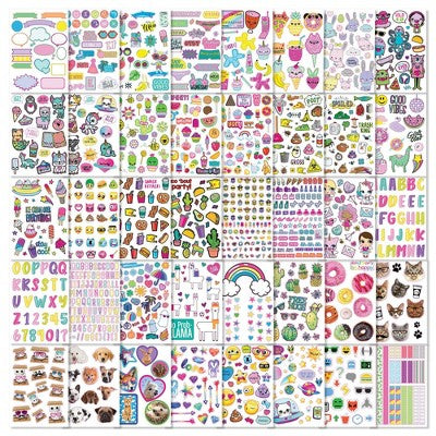 Ridiculously Cute 1000+ Sticker Book 40 Pages - Fashion Angels: Kids & Planner Stickers, Scrapbook Fun, Ages 6+