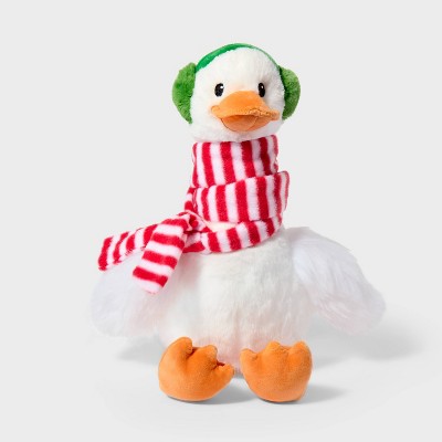 13'' Goose with Scarf and Ear Muffs Stuffed Animal - Gigglescape