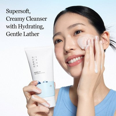 Round Lab 1025 Dokdo Cleanser - 40ml: Foam, Soothing, Hydrating, Normal & Sensitive Skin