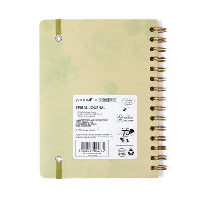 Yoobi 6"x8" Peanuts Journal Spiral with Elastic Band Beagle Scouts