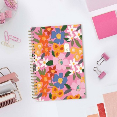 Rhi James for Blue Sky Weekly/Monthly Planner 15 Month Wirebound 5"x8" Textured Paper Hardcover - Ava Floral
