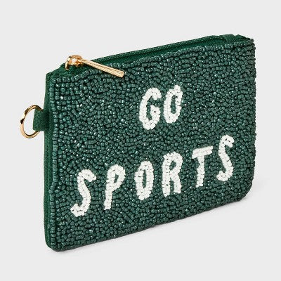 Go Sports Beaded Pouch - Universal Thread Green/White