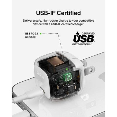 Belkin 30W USB-C Wall Charger - White