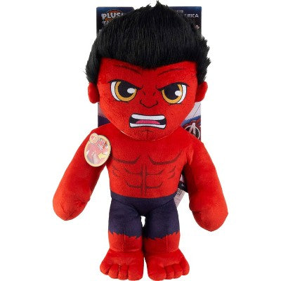 Marvel Plush Talkers Red Hulk Soft Toy, 11.75" Collectible Figure with Sounds & Phrases
