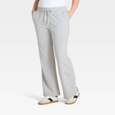 Women's Modal French Terry Flare Sweatpants - All In Motion Heathered Gray XXL