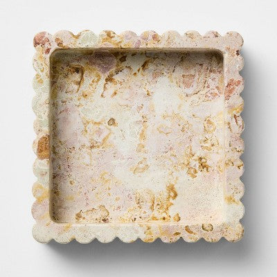 Square Marble Catchall Tray - Threshold designed with Studio McGee