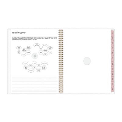 Ivory Paper Co. 2024-25 Weekly/Monthly Planner 11"x8.5" Wirebound Frosted Charley: Adult Stationery, July-June Calendar