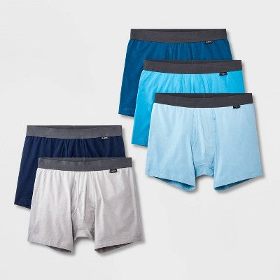 Men's 5pk Boxer Briefs - Goodfellow & Co Gray XXL