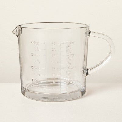 32oz Glass Measuring Cup Clear - Hearth & Hand with Magnolia: Dishwasher-Safe, Microwave-Safe, Easy-Pour Spout