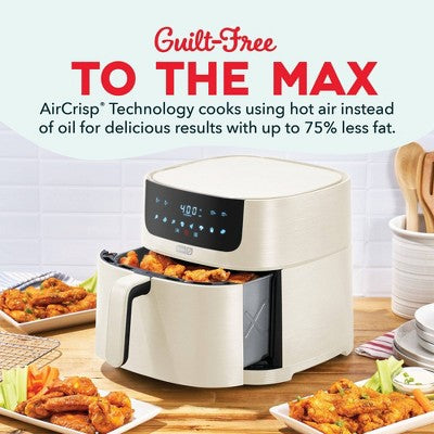 Dash 8qt Tasti Crisp Pro Max Air Fryer Cream (LOCAL PICKUP ONLY)