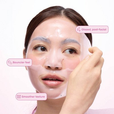 TONYMOLY Collagen + Peptide Overnight Hydrogel Mask - 33g: Smoothing, Normal Skin, Unscented