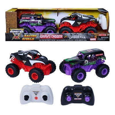 Monster Jam Racing Rivals, Official Grave Digger Vs. The Amazing Spiderman RC