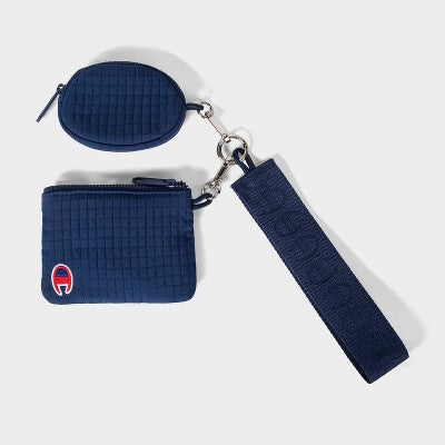 Champion Card Holder and Keychain - Navy