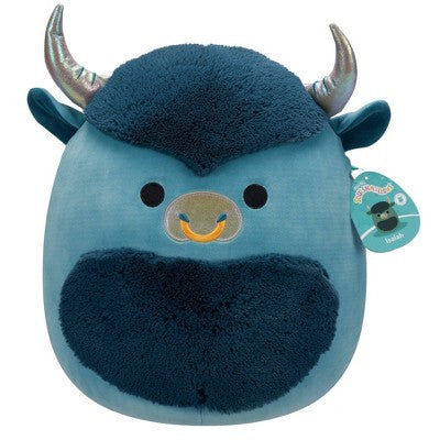 Squishmallows 14" Bison Stuffed Animal: Character Theme, Creative Thinking Focus, Polyester Material