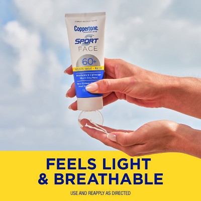 Coppertone Sport Face Lotion - SPF 60+ - 2.5 fl oz