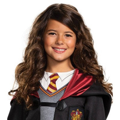 Kids' Harry Potter Hermione Granger Classic Halloween Costume Dress with Attached Robe M (7-8): Hermione Costume for Kids