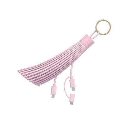 GEMS 2-in-1 Tassel Keychain Cable - Pink