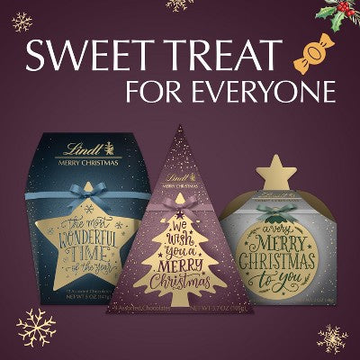 Lindt Calligraphy Christmas Candy Tree Gift - 3.7oz