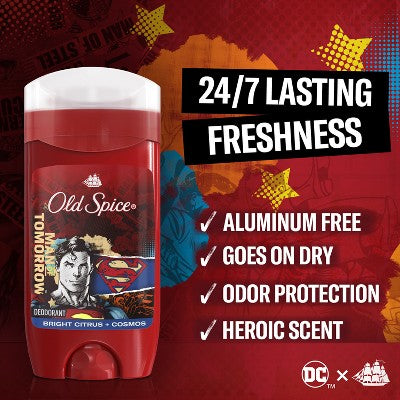 Old Spice Deodorant, Body Wash, Shampoo Holiday DC Batman Gift Set - 4pc/15.9oz: Whole Body Cleansing, Normal Skin