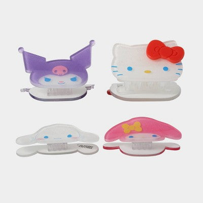 Girls' 4pk Hello Kitty and Friends Mini Clip Set