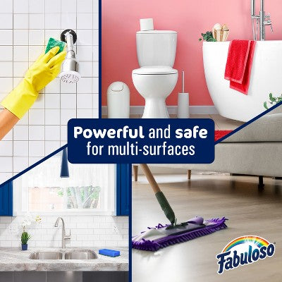 Fabuloso Limited Edition Winter Mint Multi-Purpose Cleaner, 2X Concentrated Formula, Floor Cleaner - 33.8 fl oz Bottle