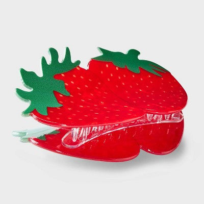 Double Strawberries Claw Hair Clip - A New Day Red