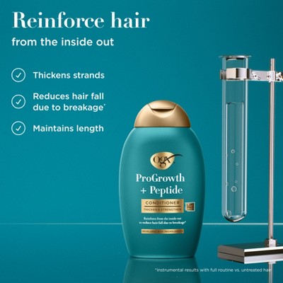 OGX ProGrowth + Peptide Thickening Hair Conditioner - 13 fl. oz: Damage Repair, For All Hair Types, Liquid Form