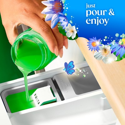 Gain Waterfall Delight Liquid Laundry Detergents 61 Loads - 81oz: Cold Water, Spill-Resistant Lid, Paraben-Free