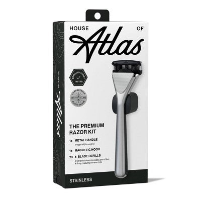 House of Atlas Premium Razor Kit - Stainless - 5ct