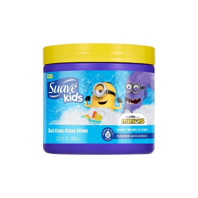 Suave Kids' 3-in-1 Coco-Craze Slime Minions Shampoo and Conditioner - 13.5 fl oz