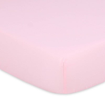 The Peanutshell Fitted Crib Sheets for Girls - Pink/White Woodland Floral - 4pk