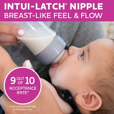 Chicco 2pk Duo Bottle Nipples Stage 1 Slow Flow - 0+ Months