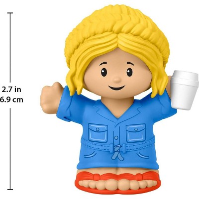 Fisher-Price Little People Denim Jumpsuit Mom Figure: Developmental Toy for Toddlers & Kids