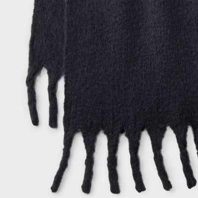 Womens Lofty Woven Scarf - Universal Thread Black