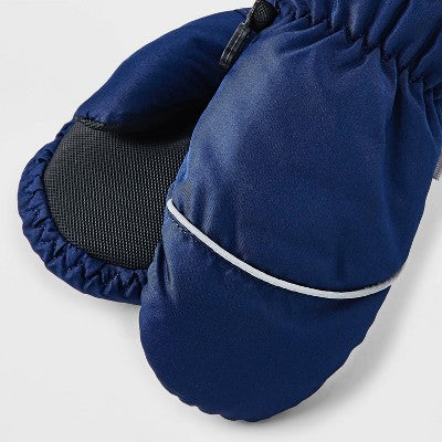 Toddler Boys' Snowplay Mittens - Cat & Jack Navy Blue 2T-5T