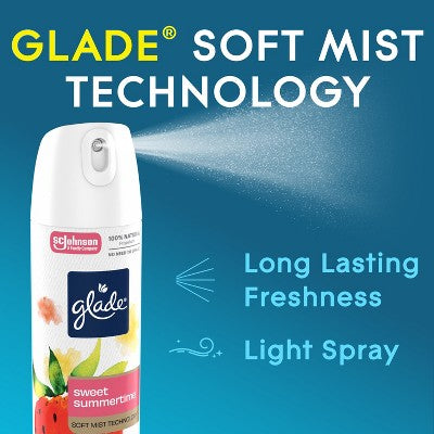 Glade Aerosol Air Fresheners - Sweet Summertime - 7.3oz