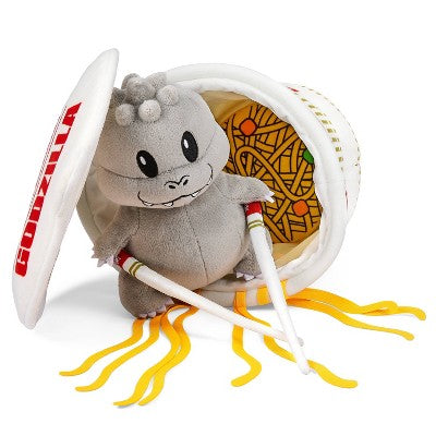 NECA Nissin x Godzilla 10" Interactive Plush Godzilla in Cup Noodles
