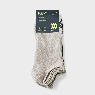 Men's Striped Lightweight Dart Socks 6pk 6-12