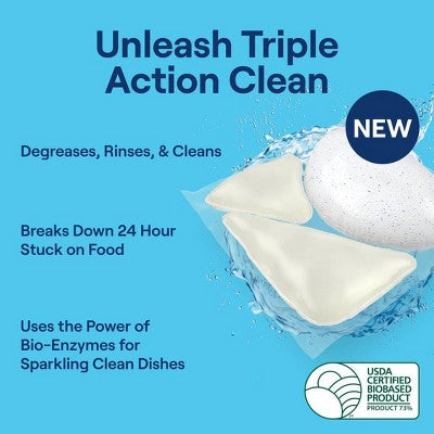 Seventh Generation Triple Action Clean Dishwasher Detergent Packets - 16ct