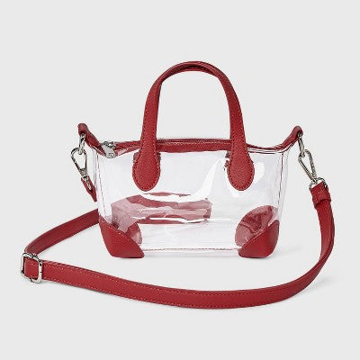 Game Day Clear Pouchette Crossbody Bag - Wild Fable Red