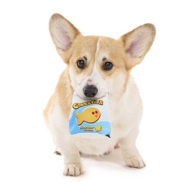 BARK Summer Big Shake Lake Cheezfish Snacks Dog Food Shaped Toy