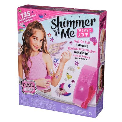 Cool Maker 8pc Shimmer Me Body Art Beauty Kit