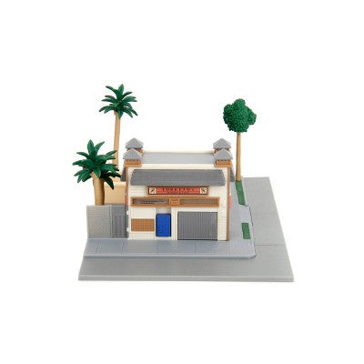 Universal Fast and Furious Hollywood Rides Nanoscene - Toretto's Market & Cafe Vehicle Playset: Toy Vehicle Set with 2 Cars, Plastic