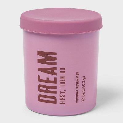 Dream Coconut Rosewater Jar Candle 12oz - Room Essentials