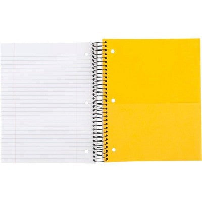 Spiral Notebook 5 Subject Wide Ruled 200 Sheets Red - up&up